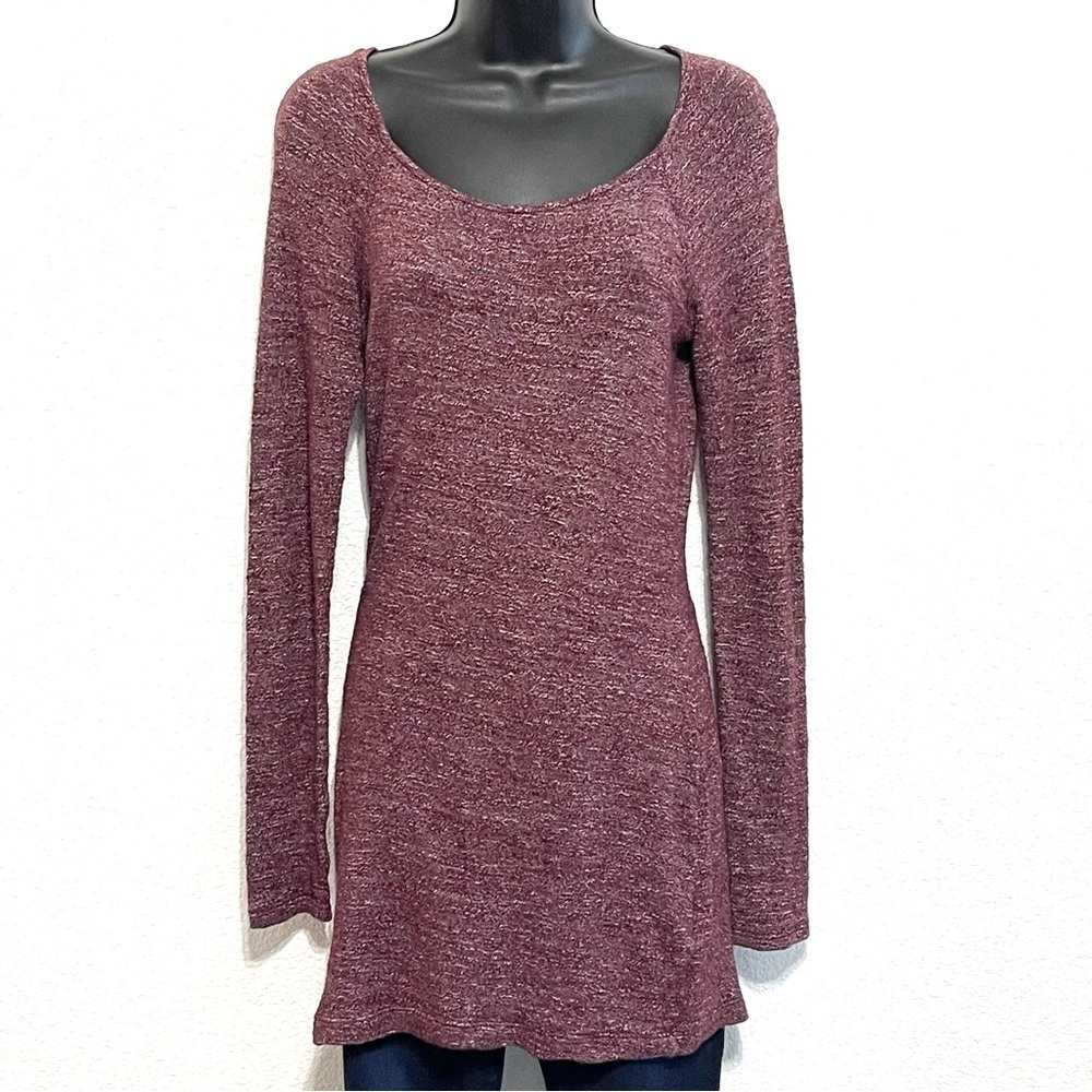 Three Dots Woman Long Sleeve Tunic Sweater Size XS